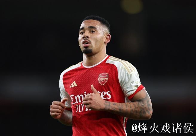 官方：热苏斯进入阿森纳欧冠A名单，顶替受伤的